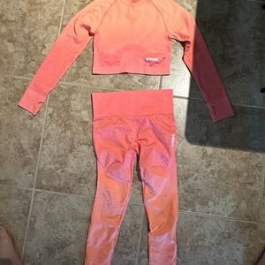 Gymshark set, never worn, size medium